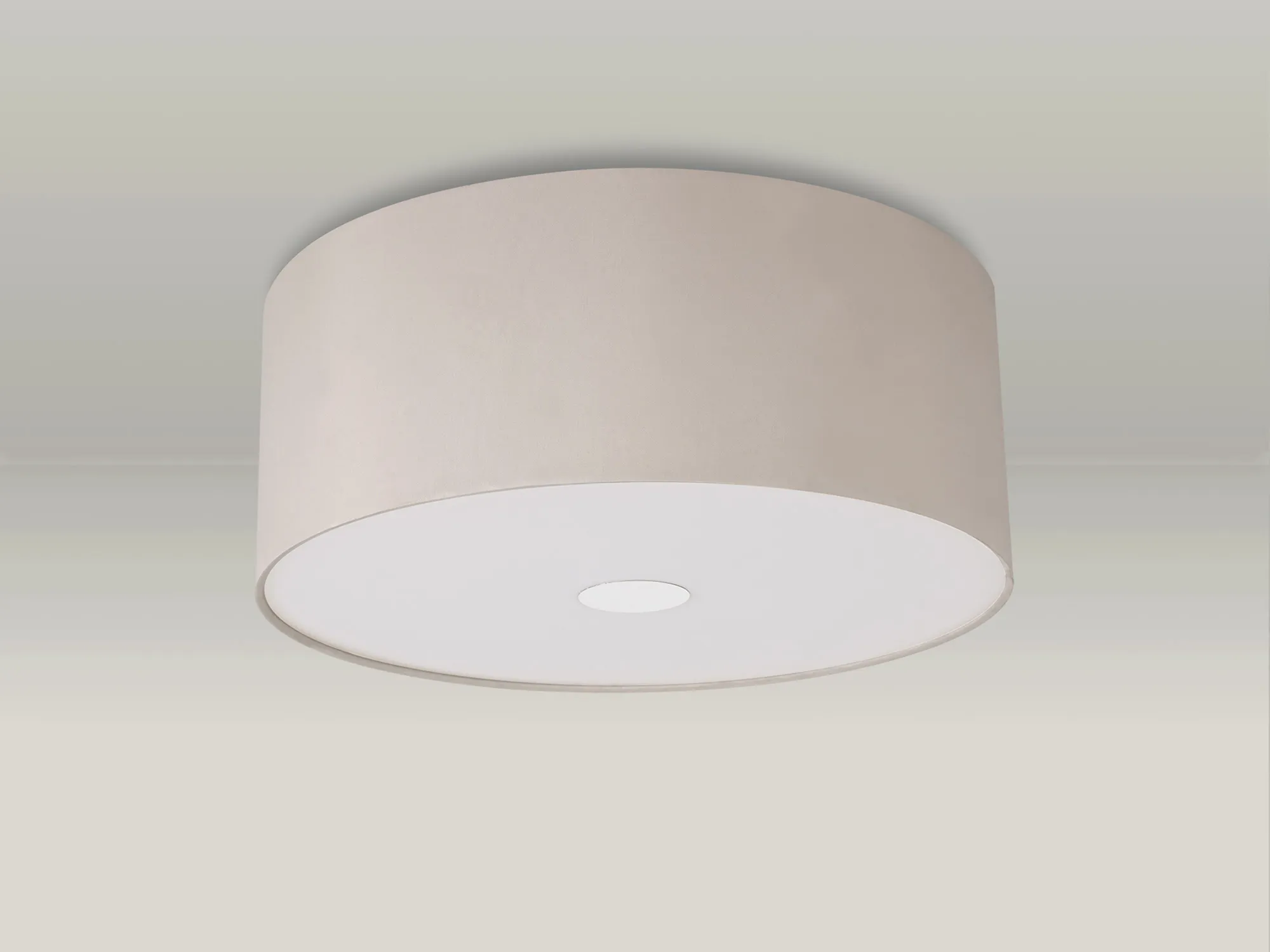 Baymont 50cm, Flush 3 Light Polished Chrome, Nude Beige/Moonlight, Frosted Diffuser DK0360  Deco Baymont CH NU